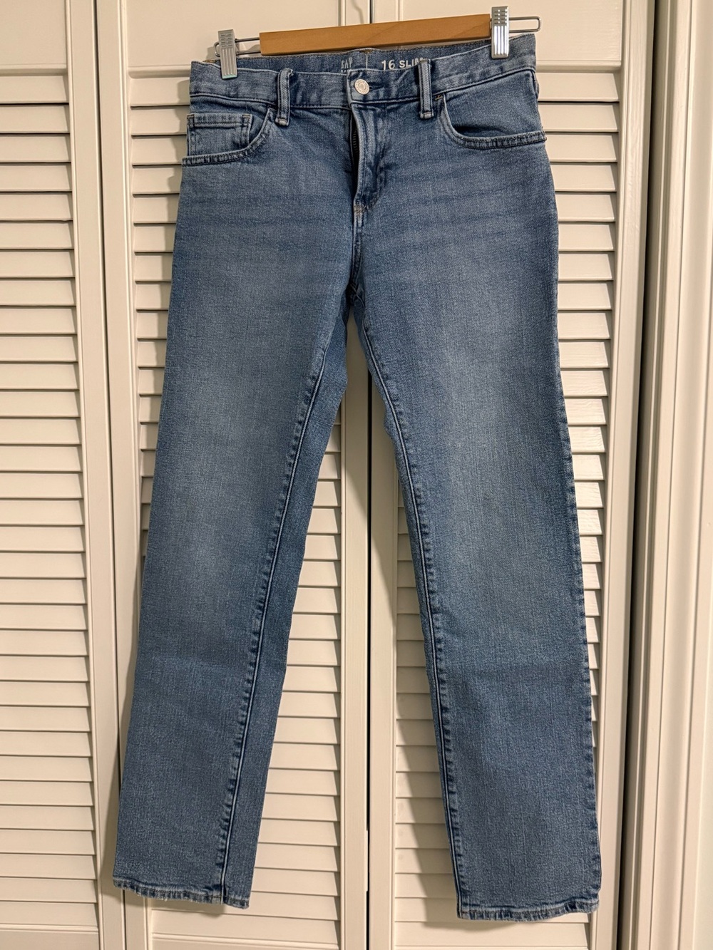GAP Kids Slim Jeans Size 16 in Light Wash